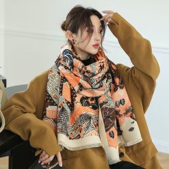 Khăn quàng cổ cao cấp len Cashmere cho nữ KQ-WD06 làm quà tặng bạn gái, sếp nữ, mẹ, cô, dì, chị - em gái...