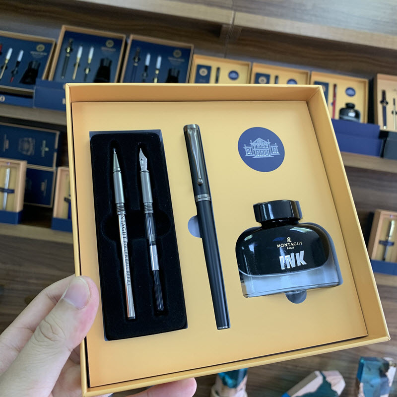 Set bút ký 4 món cao cấp làm quà tặng MTG0128 (màu đen) hợp làm quà tặng sếp, đối tác; thầy cô giáo, quà sinh nhật... - Ảnh 5