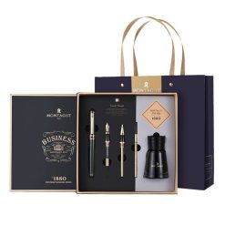 Set bút ký 5 món kèm hộp và túi đựng cao cấp (màu đen) làm quà tặng sếp, đối tác; thầy cô giáo, quà sinh nhật...