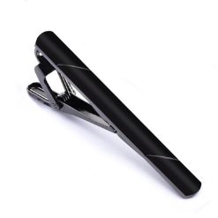Kẹp cà vạt cao cấp màu đen tối giản lịch thiệp làm quà tặng bạn trai, sếp nam, bố, anh - em trai...