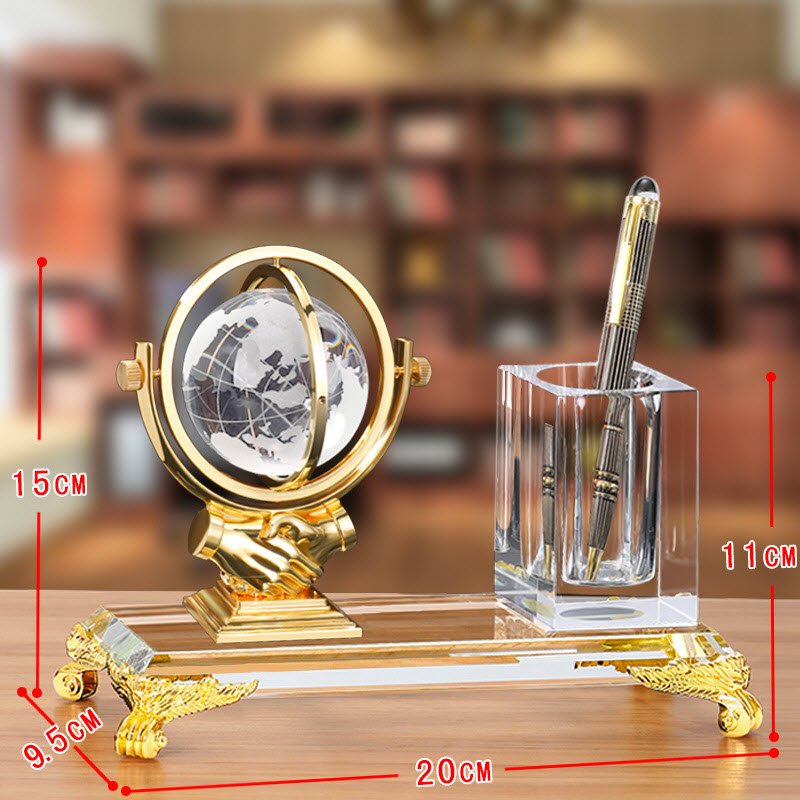 Ống đựng bút kèm đế pha lê K9 để bàn cao cấp – LBWG009 làm quà tặng sếp, đối tác, doanh nghiệp... - Ảnh 4