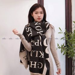 Khăn len Cashmere cao cấp cho nữ họa tiết chữ cái – TWD003