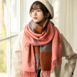 Khăn len Cashmere thời trang cao cấp cho nữ KLTT-WD002