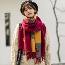 Khăn len Cashmere thời trang cao cấp cho nữ KLTT-WD006