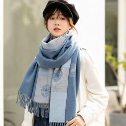 Khăn len Cashmere thời trang cao cấp cho nữ KLTT-WD007