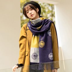 Khăn len Cashmere thời trang cao cấp cho nữ KLTT-WD010 làm quà tặng Bạn gái, quà Giáng Sinh, quà Valentine,...