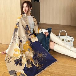 Khăn quàng cổ cao cấp len Cashmere cho nữ KQ-WD21 làm quà tặng