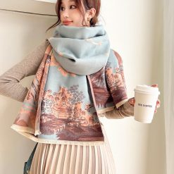 Tặng quà sinh nhật cho người yêu nữ với khăn choàng len Cashmere ấm áp