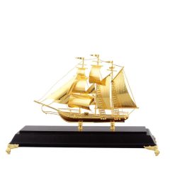 Mô Hình Thuyền Buồm Mạ Vàng 24K TB01