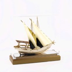 Mô Hình Thuyền Buồm Mạ Vàng 24K Cao Cấp TB05